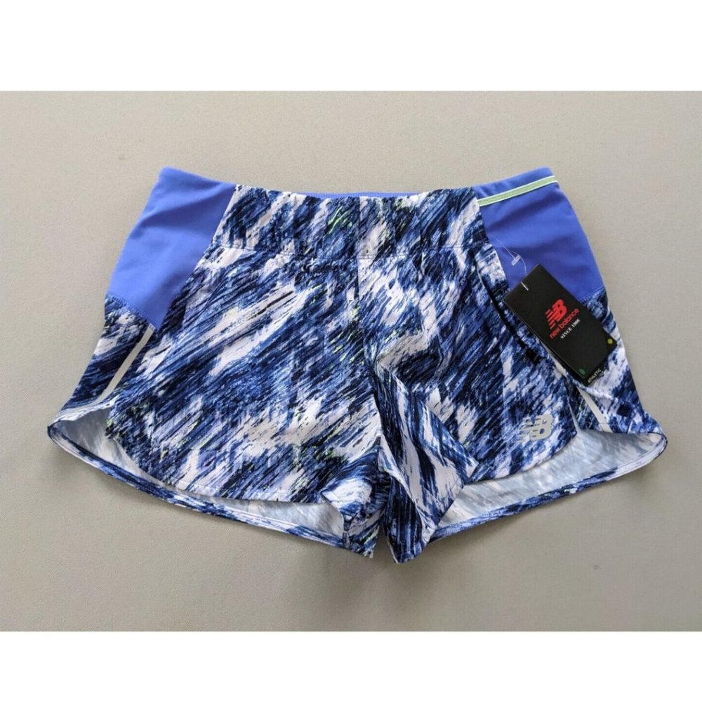 New Balance Dry Running Shorts Size SMALL Women Athletic 3” Inseam Blue NEW